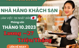 TUYỂN DỤNG 02 NỮ NHÂN VIÊN NHÀ HÀNG KHÁCH SẠN TỈNH GUNMA