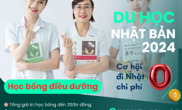 HỌC BỔNG DU HỌC ĐIỀU DƯỠNG NHẬT BẢN NĂM 2024