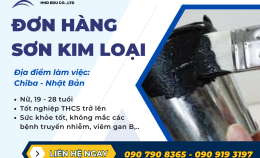 [Tỉnh Chiba] Tuyển Dụng 02 Nữ Thực Tập Sinh Đơn Hàng Sơn Kim Loại